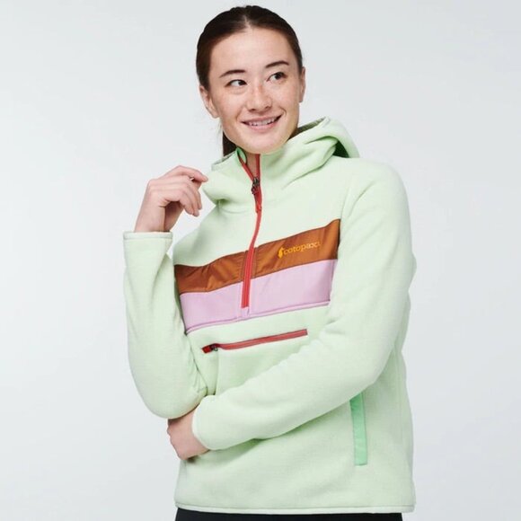 Cotopaxi Teca Fleece Hooded Half-Zip Jacket in Stone's Throw Size XS - Picture 1 of 4